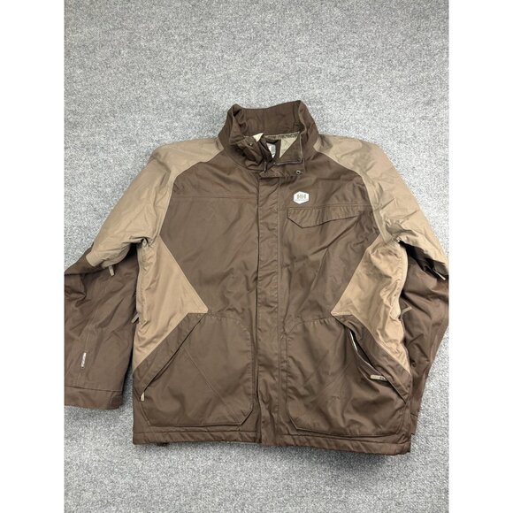 Helly Hansen Jacket Mens XL Brown Helly Tech Waterproof Insulated Ski - Picture 1 of 10